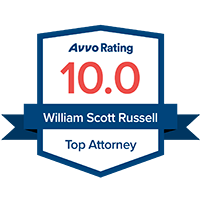Avvo rating 10.0 William Scott Russell top Attorney